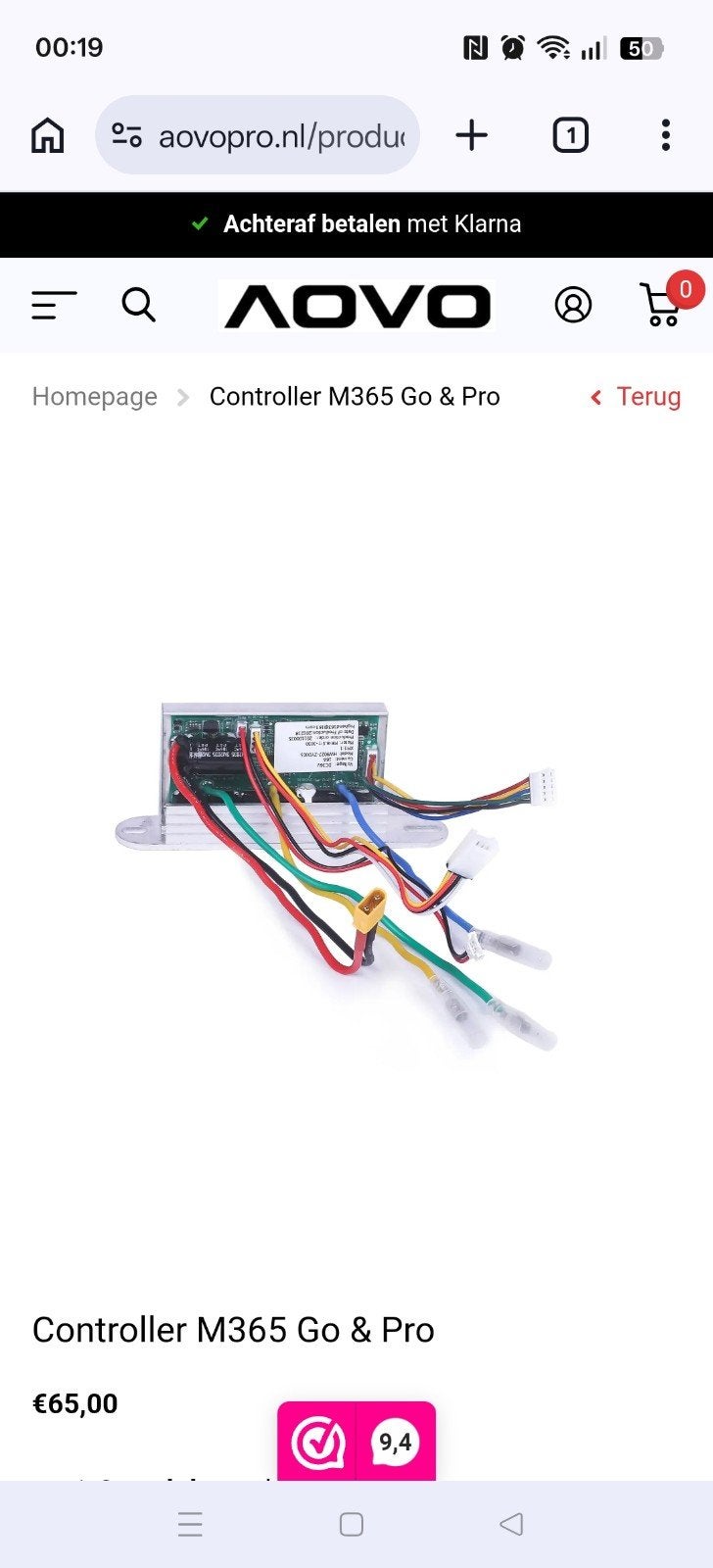 Controller voor electrice step, Fietsen en Brommers, Steps, Ophalen of Verzenden, Gewone step