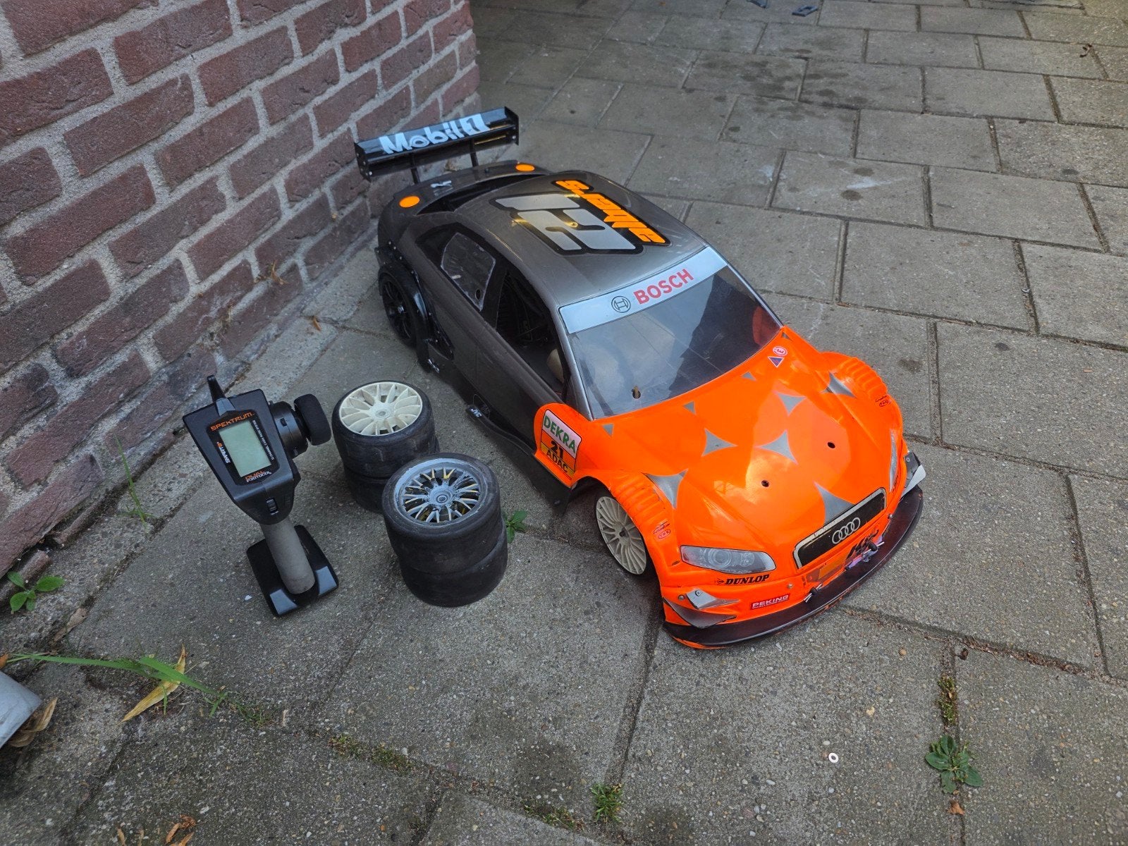 FG Onroad RC Auto 23cc Zenoah RTR met Audi A4 body, Hobby en Vrije tijd, Benzine, Gebruikt, Ophalen of Verzenden, Auto onroad