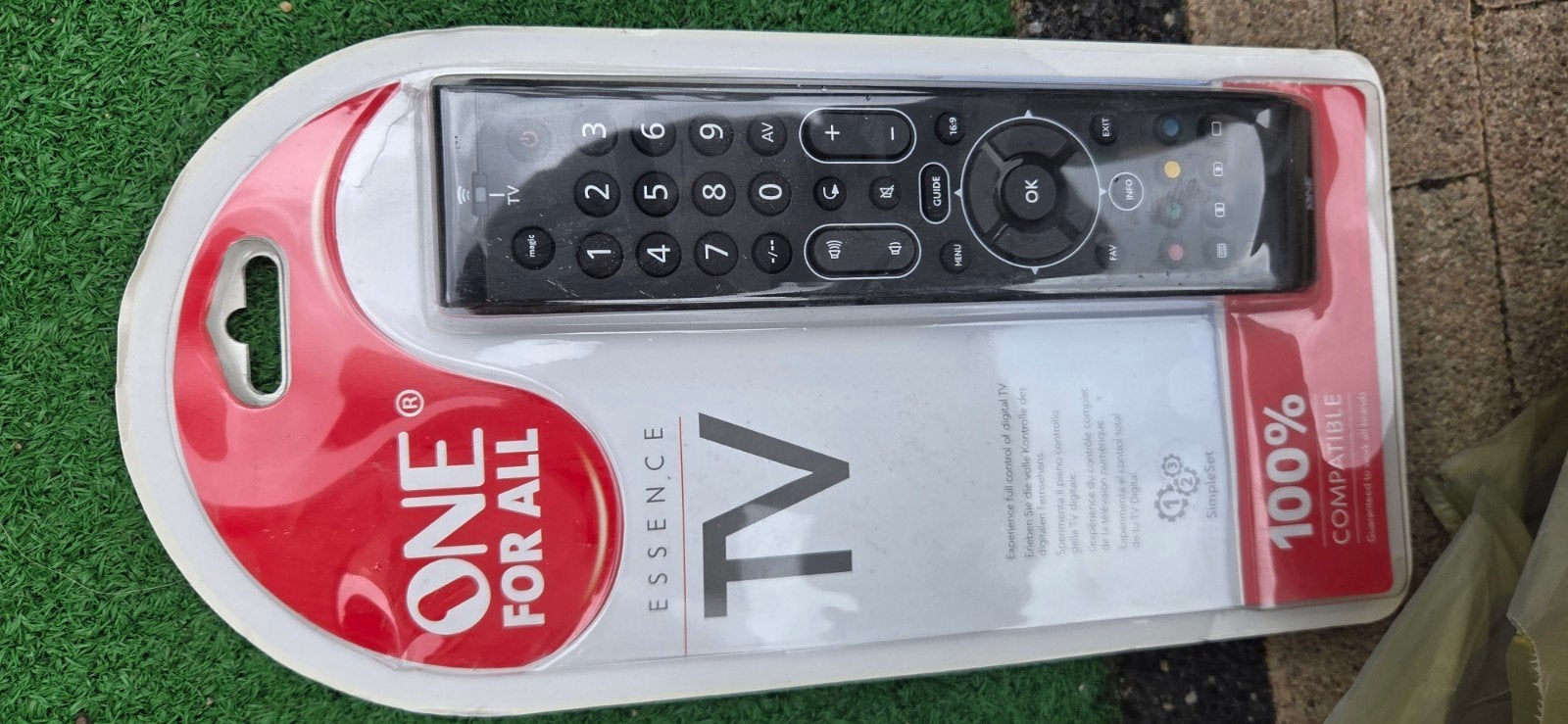 One For All Essence TV afstandsbediening, Audio, Tv en Foto, Ophalen of Verzenden, Nieuw, Universeel, Tv