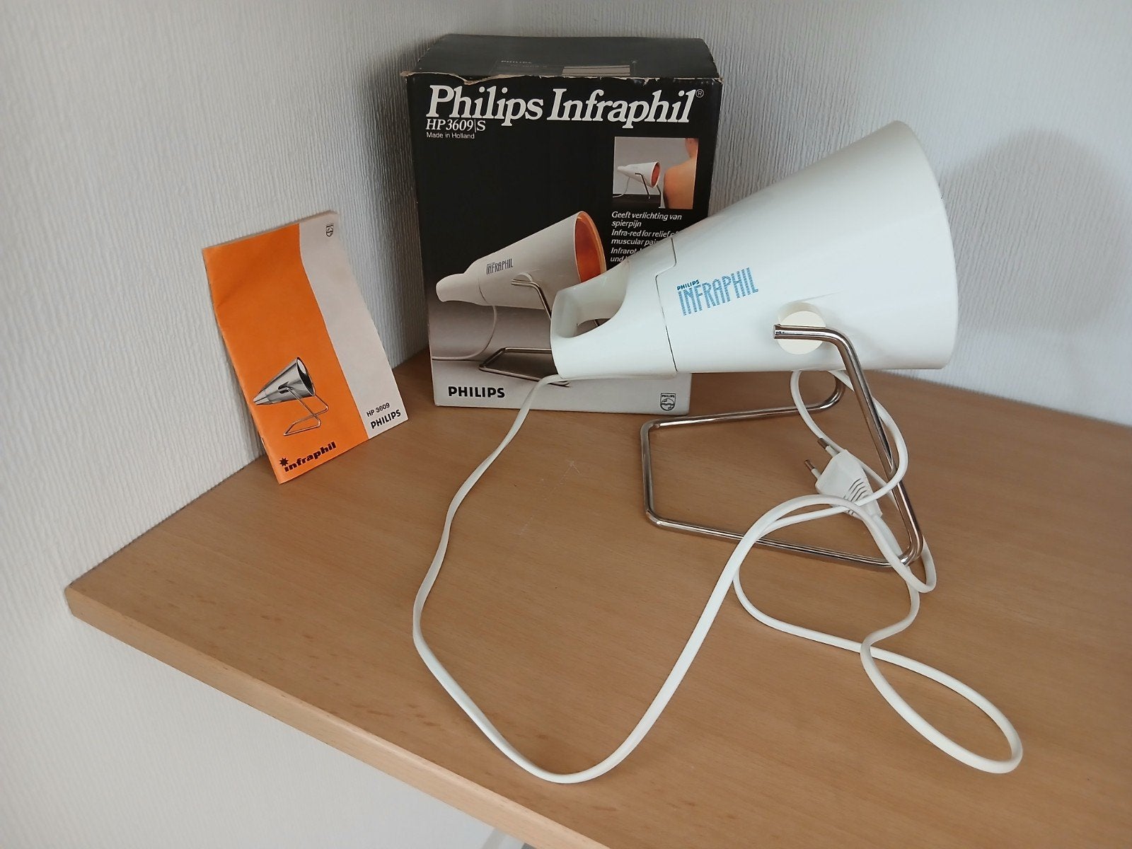 Philips Infraphil HP 3609 voorzien van infrarood lamp, Ophalen of Verzenden, Gebruikt