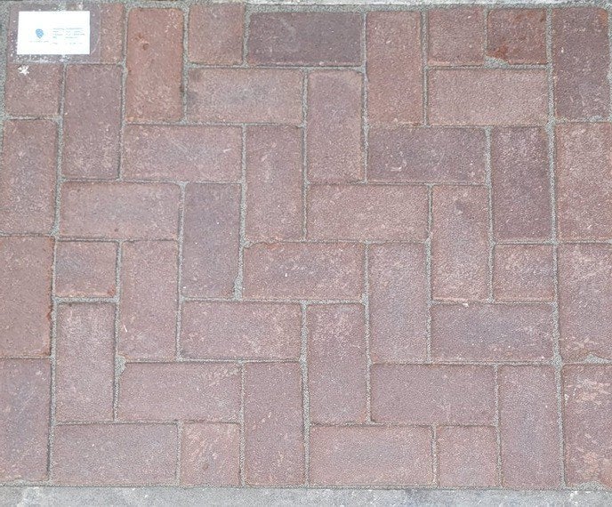 plat-Keiformaat / Santpoort, Gebruikt, Keramiek, Klinkers, Ophalen of Verzenden