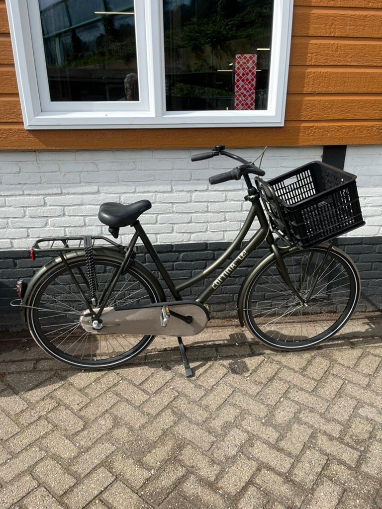 Vrijwel nieuwe hoge Cortina U4 mat groen van kleur, Versnellingen, 56 cm of meer, Zo goed als nieuw, Cortina