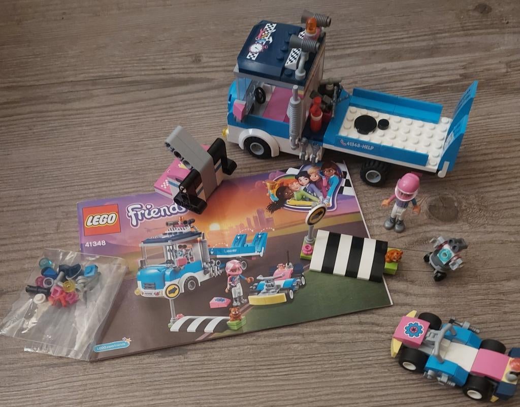 Lego friends set 41348, onderhoud- en servicewagen., Ophalen of Verzenden, Zo goed als nieuw