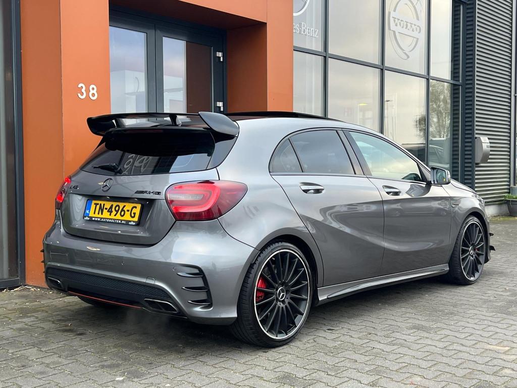 Mercedes-Benz A-klasse AMG 45 4MATIC|Pano|Harman/Kardon|Leer, Automaat, Gebruikt, Euro 6, 4 cilinders
