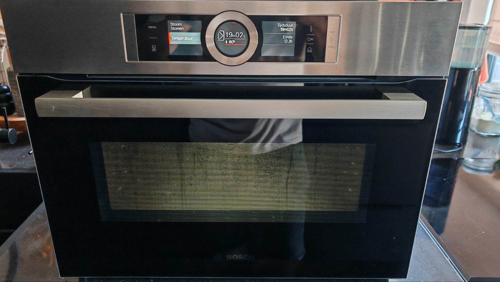 Bosch Compacte oven met stoom CSG636B.1 - Zo goed als nieuw, Ophalen, 45 tot 50 cm, Hete lucht, Bosch