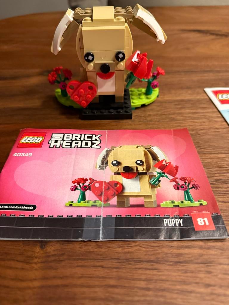 Lego BrickHeadz 40349 Puppy - Compleet met instructieboekje, Gebruikt, BrickHeadz, Lego, Ophalen of Verzenden