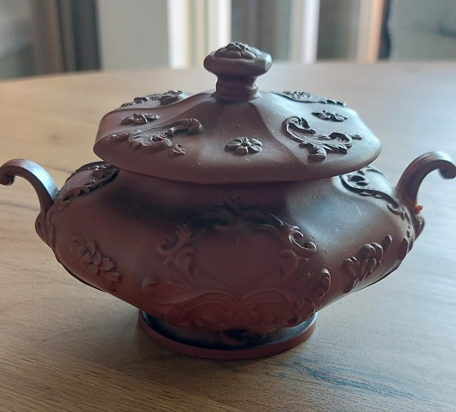 Antieke Terracotta Pot met Deksel - Decoratief, Antiek en Kunst, Antiek | Keramiek en Aardewerk, Ophalen of Verzenden