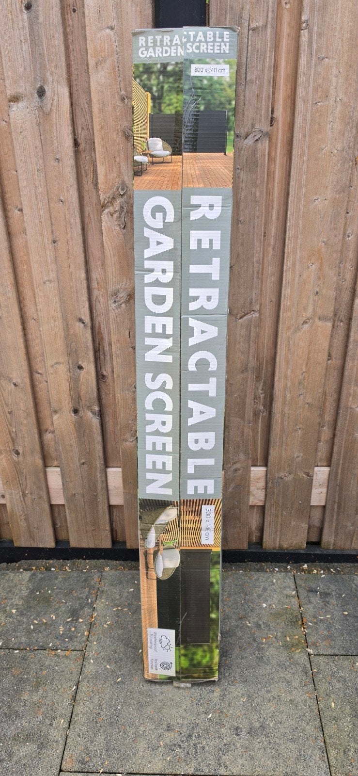 Gardenacreen terras windscherm, Ophalen of Verzenden, Nieuw, 200 cm of meer, 150 tot 200 cm