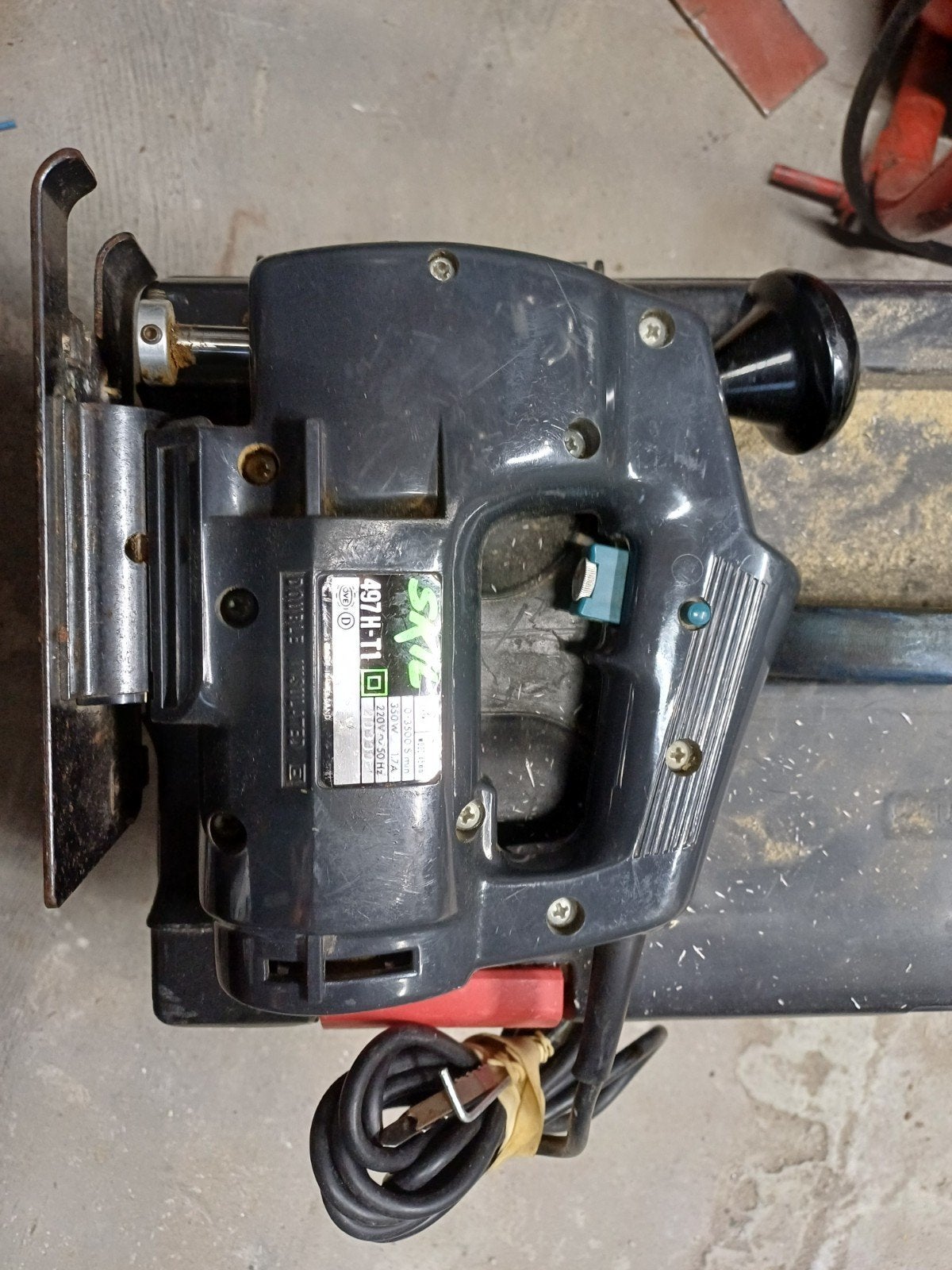 Skil 497H-T1 Decoupeerzaag - 350W vintage, Doe-het-zelf en Verbouw, Gereedschap | Zaagmachines, Gebruikt, Decoupeerzaag, Ophalen of Verzenden