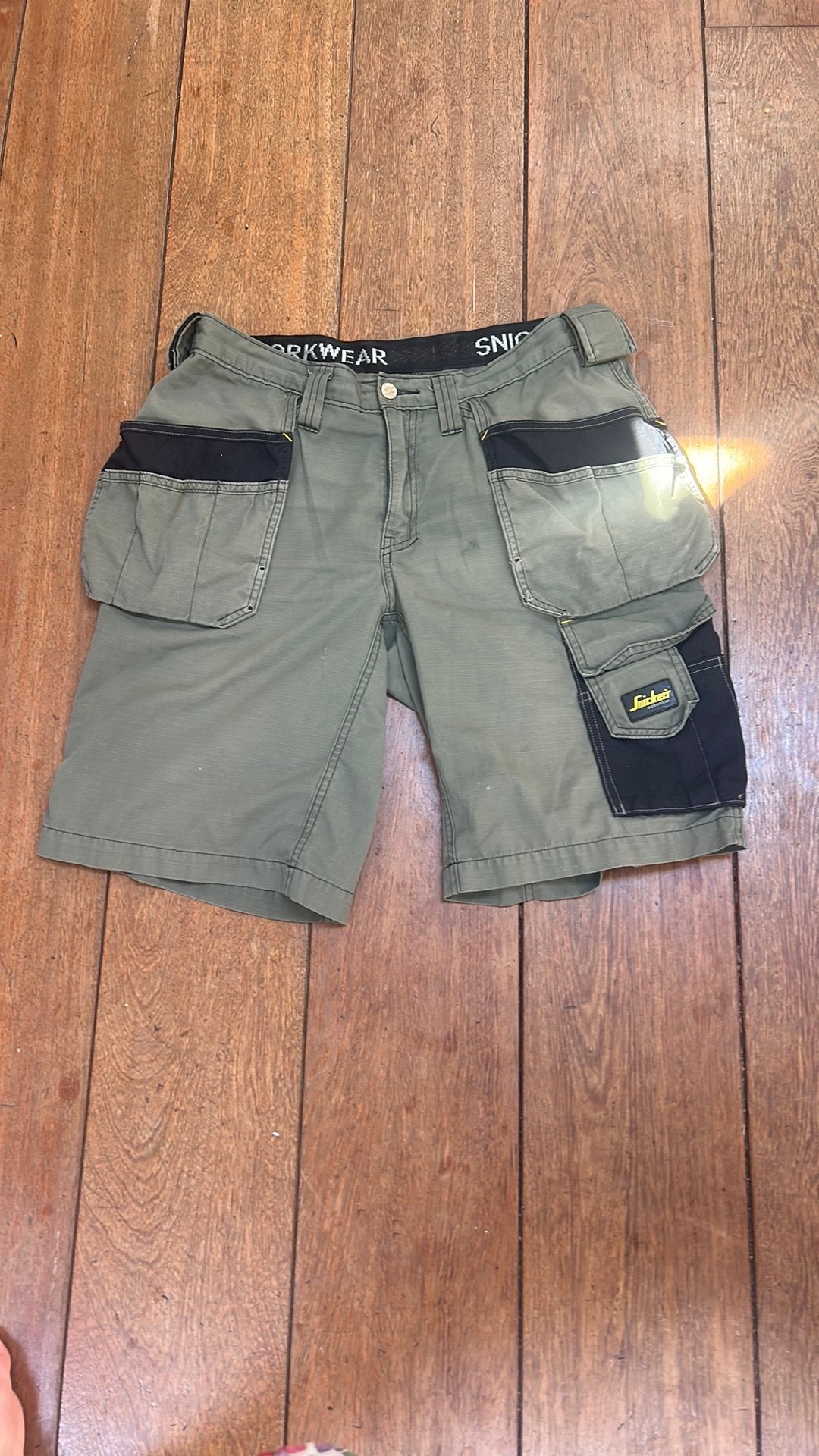 Snickers werkbroek groen, Verzenden, Gedragen, Maat 48/50 (M), Groen