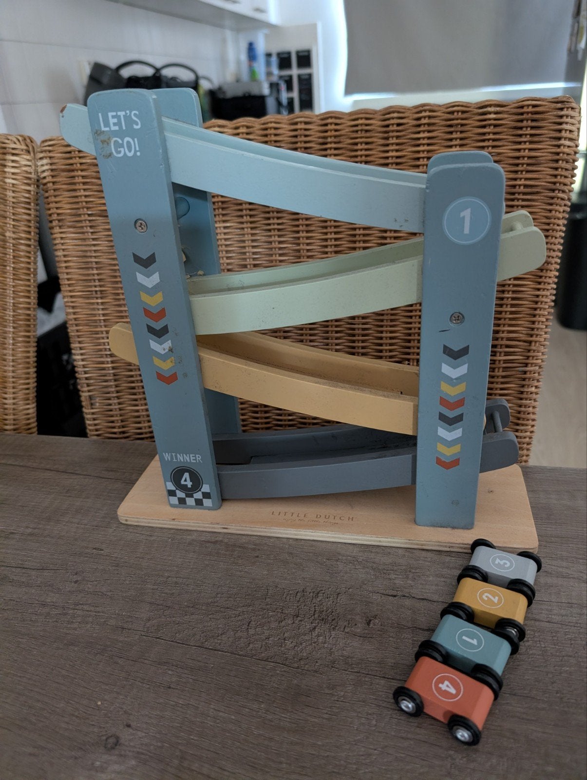 Little Dutch Houten Racebaan met Auto's, Kinderen en Baby's, Speelgoed | Houten speelgoed, Ophalen, Gebruikt, Rij- of Hobbelspeelgoed
