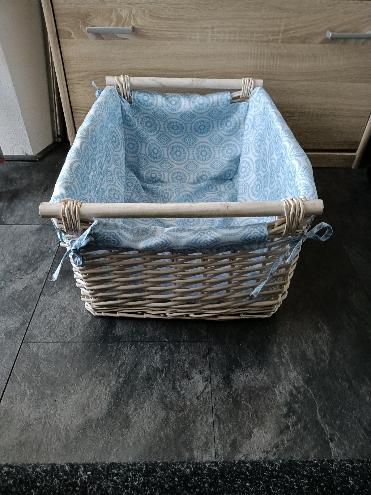 Leuke rietenmand, Mand, Ophalen of Verzenden, Zo goed als nieuw, Riet