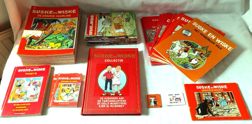 45 Suske en Wiske stripboekjes, Willy Vandersteen, Europa, Ophalen of Verzenden, Zo goed als nieuw