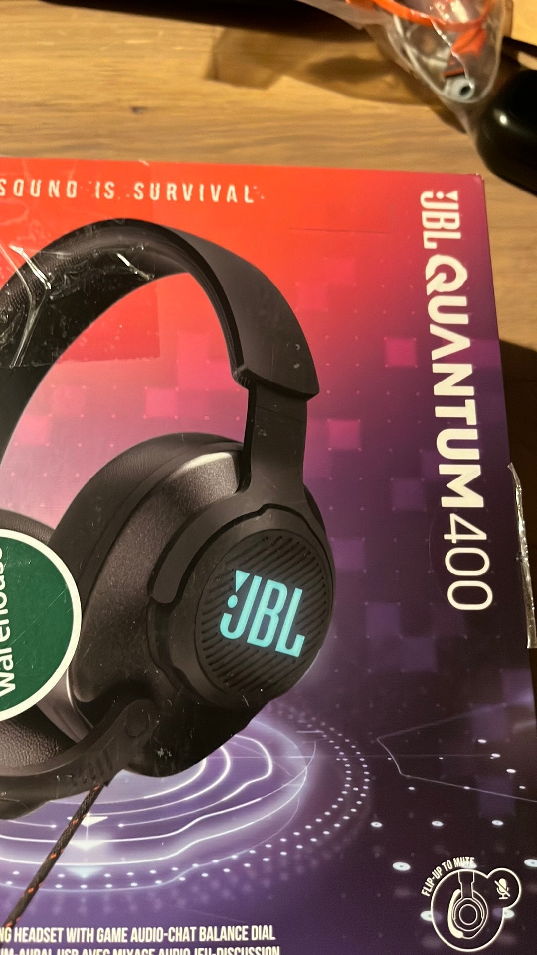 JBL Quantum 400 Zwart NIEUW, Computers en Software, Headsets, Mute-functie, Nieuw, On-ear, Ophalen of Verzenden