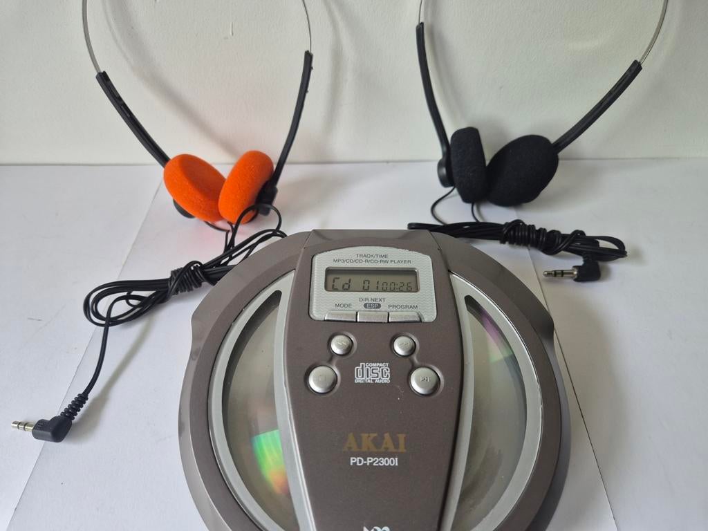 High-End Akai PD-P2300I Portable CD/MP3-speler - Goede Staat, Ophalen of Verzenden, Discman