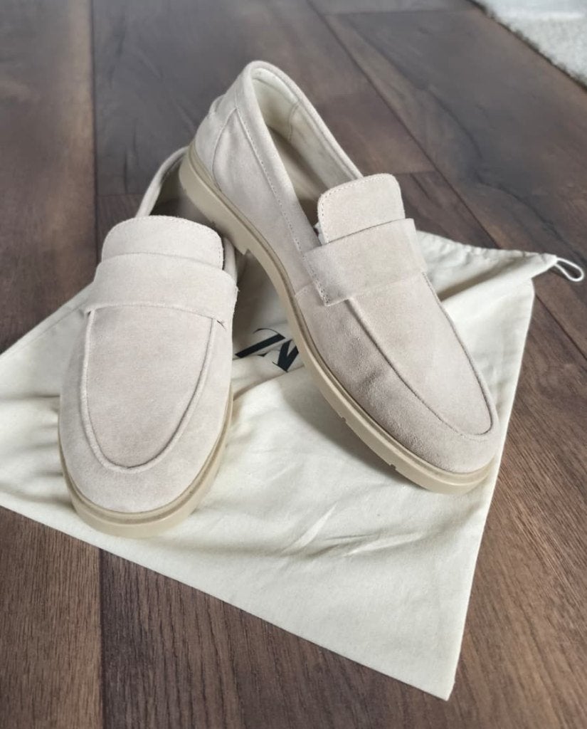 Zara Casual Leren Mocassins / Loafers – Maat 42 (Als Nieuw), Loafers, Overige kleuren, Nieuw, Ophalen of Verzenden