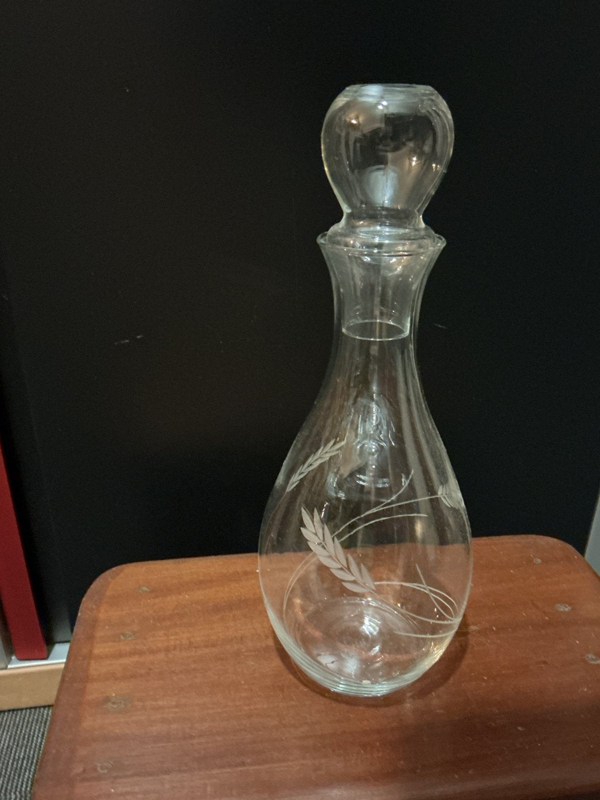 Antieke karaf met geslepen aren, Antiek en Kunst, Antiek | Glas en Kristal, Ophalen of Verzenden