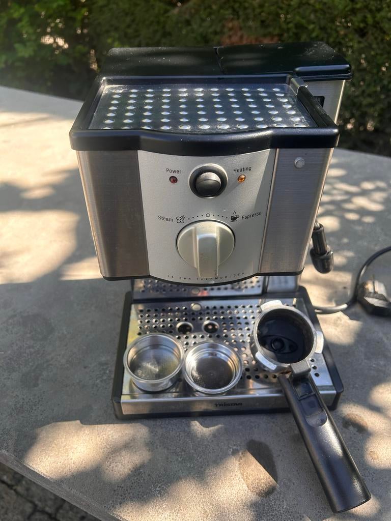Tristar Espresso Apparaat - 15 bar thermostock, Witgoed en Apparatuur, Koffiezetapparaten, Afneembaar waterreservoir, Espresso apparaat