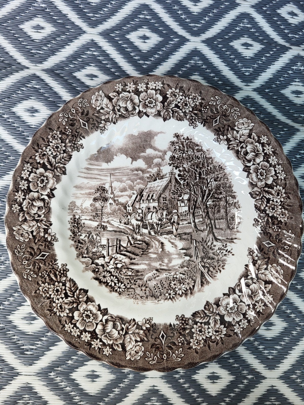 6 prachtige borden, Antiek en Kunst, Antiek | Servies los, Ophalen of Verzenden