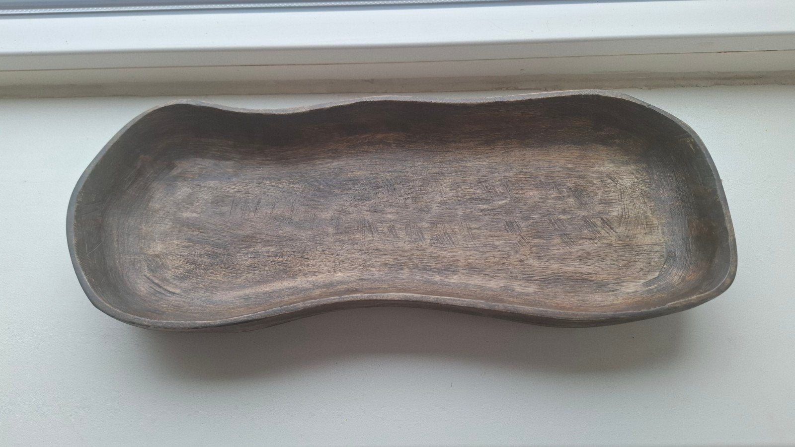 Organisch plateau,  dienblad van walnoot, Met opstaande rand, Ophalen of Verzenden, Overige vormen, Hout