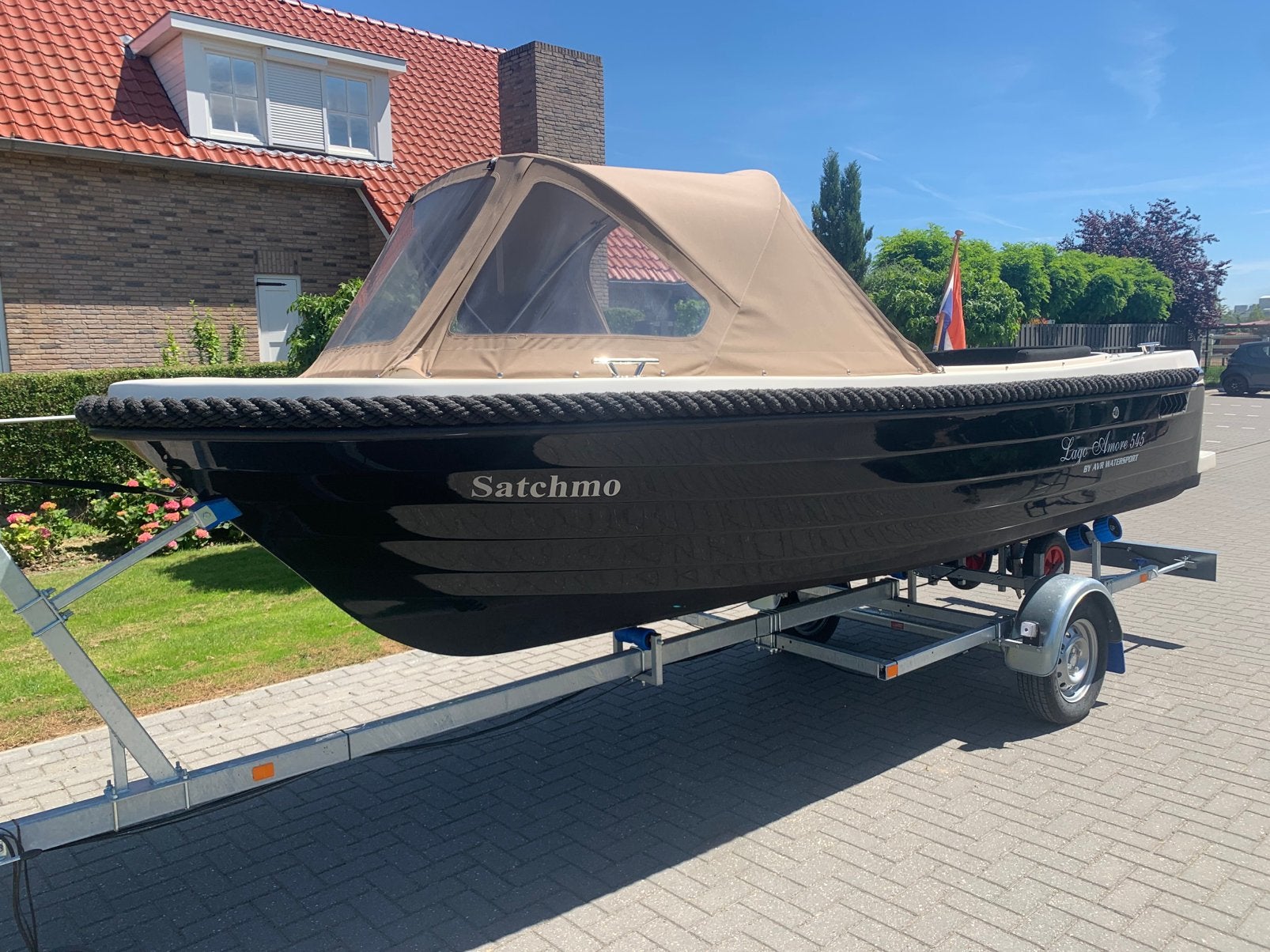 Tender sloep Lago Amore 545 met Suzuki 4 takt motor, Afdekzeil, Lago Amore, Ophalen of Verzenden, Zo goed als nieuw