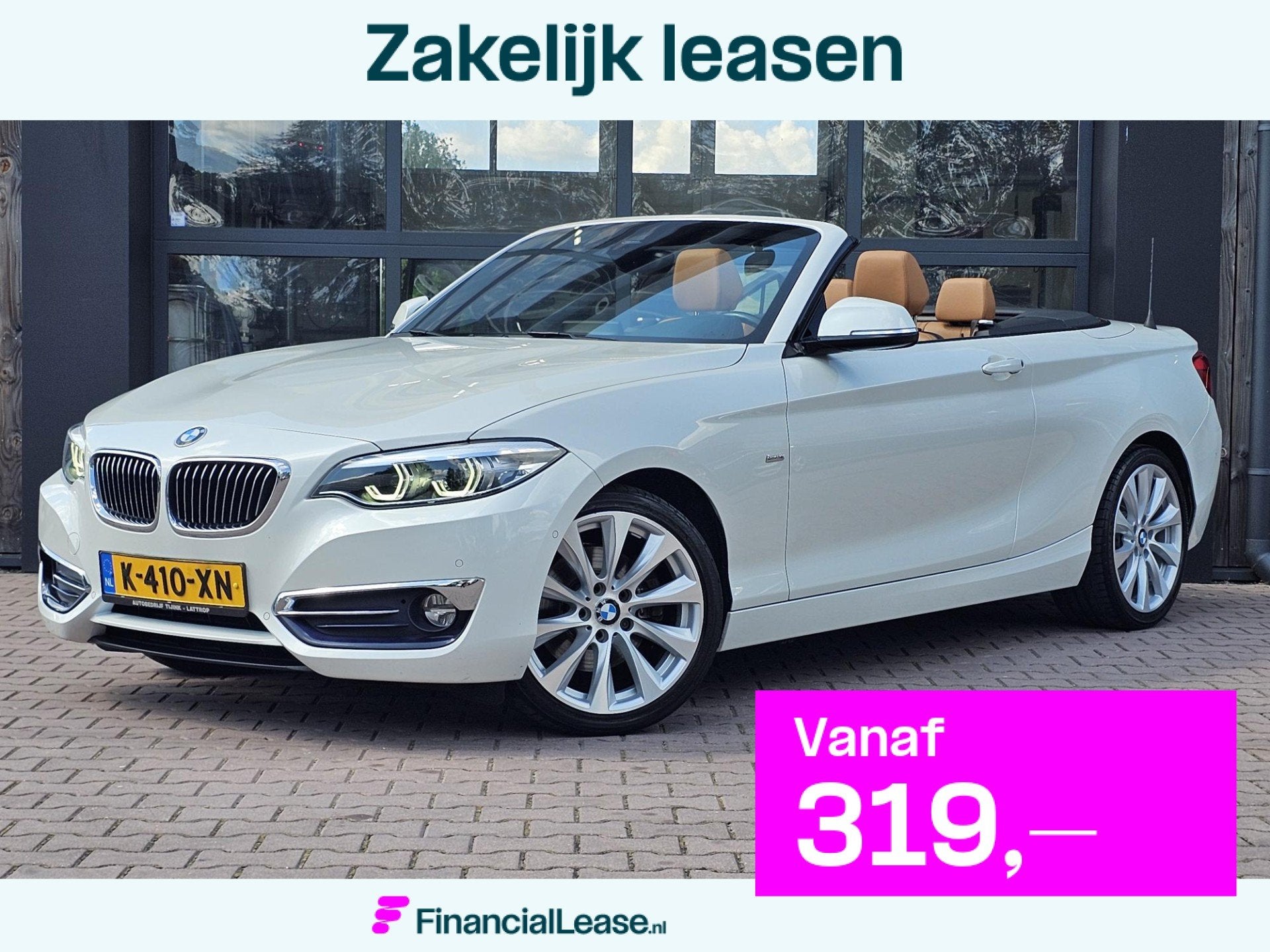 BMW 2 Serie Cabrio 220i High Executive | Navi | Lederen spor, Auto's, BMW, Bedrijf, Lease, Financial lease, 2-Serie, ABS, Airbags