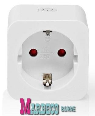 SmartLife Wi-Fi Smart Stekker, Stopcontact, Power monitor, Nedis SmartLife, 60 watt of meer, Overige typen, Nieuw