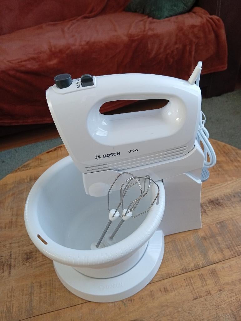 Bosch Handmixer 400W met Mengkom, 1 tot 2 liter, Ophalen, Gebruikt, 3 snelheden of meer