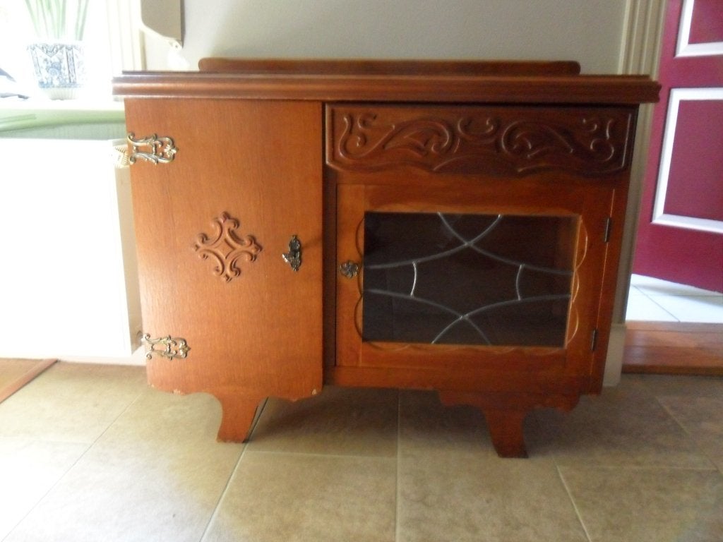Vintage kastje – theekastje, Ophalen