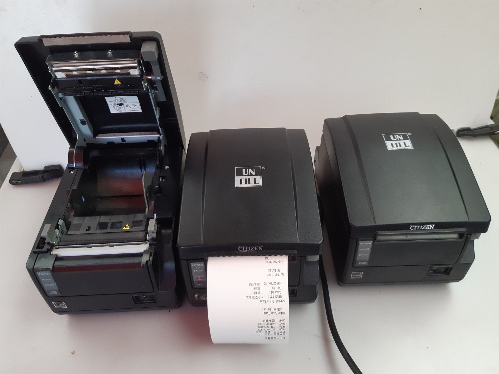 3x Citizen CT-S651 Thermische Bonprinters - Goede Staat, Computers en Software, Ophalen