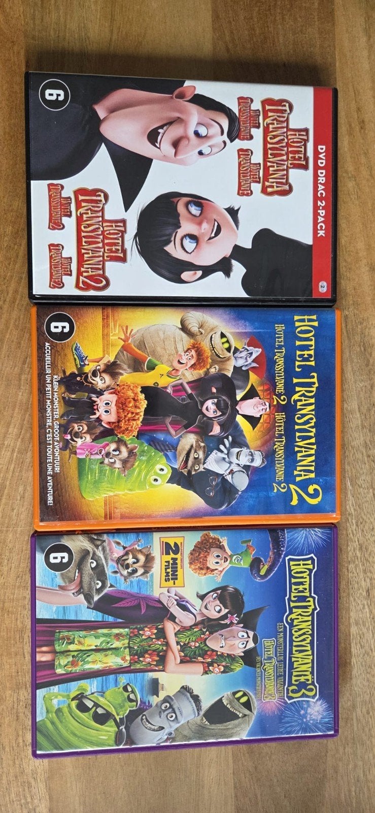 Hotel Transylvania 1, 2 & 3 DVD Collectie, Gebruikt, Animatie, Verzamelbox, Nederlands