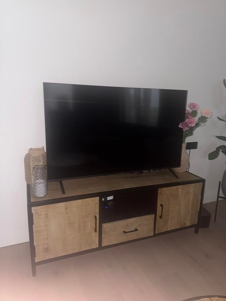 Tv meubel mango hout, Huis en Inrichting, Kasten | Televisiemeubels, Ophalen, Zo goed als nieuw, 25 tot 50 cm, Minder dan 100 cm