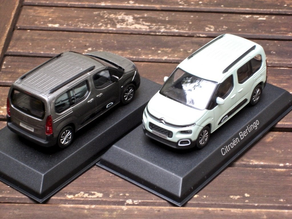 Citroen Berlingo 2018 (serie 3) aqua of grijs Norev 1:43, Ophalen of Verzenden, Nieuw, Auto, Norev