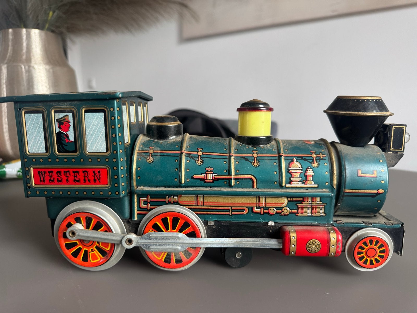Vintage Western Special Locomotief - Tin Speelgoed Trein, Verzamelen, Spoorwegen en Tramwegen, Ophalen of Verzenden, Gebruikt