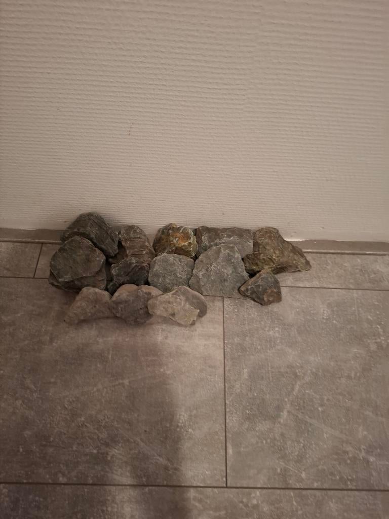 aquarium stee, Tuin en Terras, Grind, Keien en Split, Ophalen of Verzenden, Gebruikt, Grijs, Kei