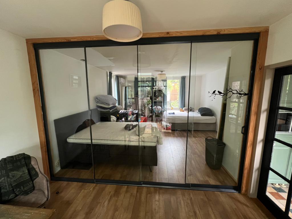 Glazen schuifwand 3,6x2,5, Tuin en Terras, Ophalen, Serre