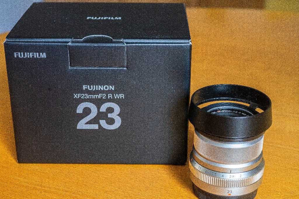 Fujifilm 23mm/2,0 zilver, Fujifilm, Beschermhoes/tas, Zo goed als nieuw, 23 mm