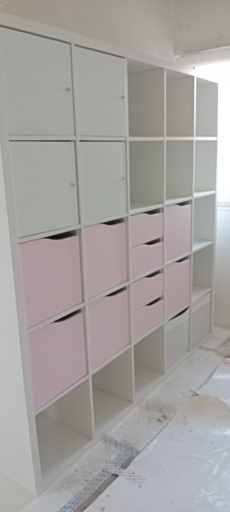 Ikea Kallax vakkenkast met inzetten, scheidingswand, Huis en Inrichting, Kasten | Stellingkasten, Ophalen, Gebruikt