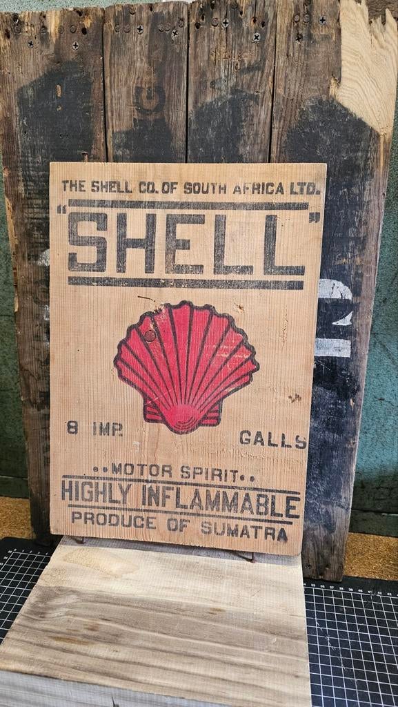 Shell reclamebord, Verzamelen, Merken en Reclamevoorwerpen, Ophalen of Verzenden, Gebruikt, Reclamebord
