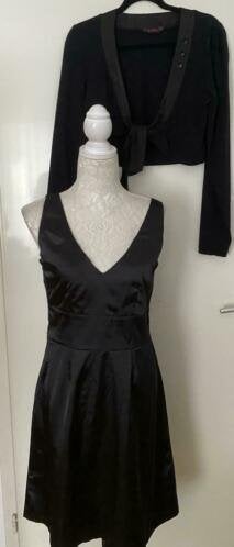 Jasje van Bellissima met bijp. Jurk maat M/L, Kleding | Dames, Maat 38/40 (M), Zwart, Ophalen of Verzenden, Zo goed als nieuw