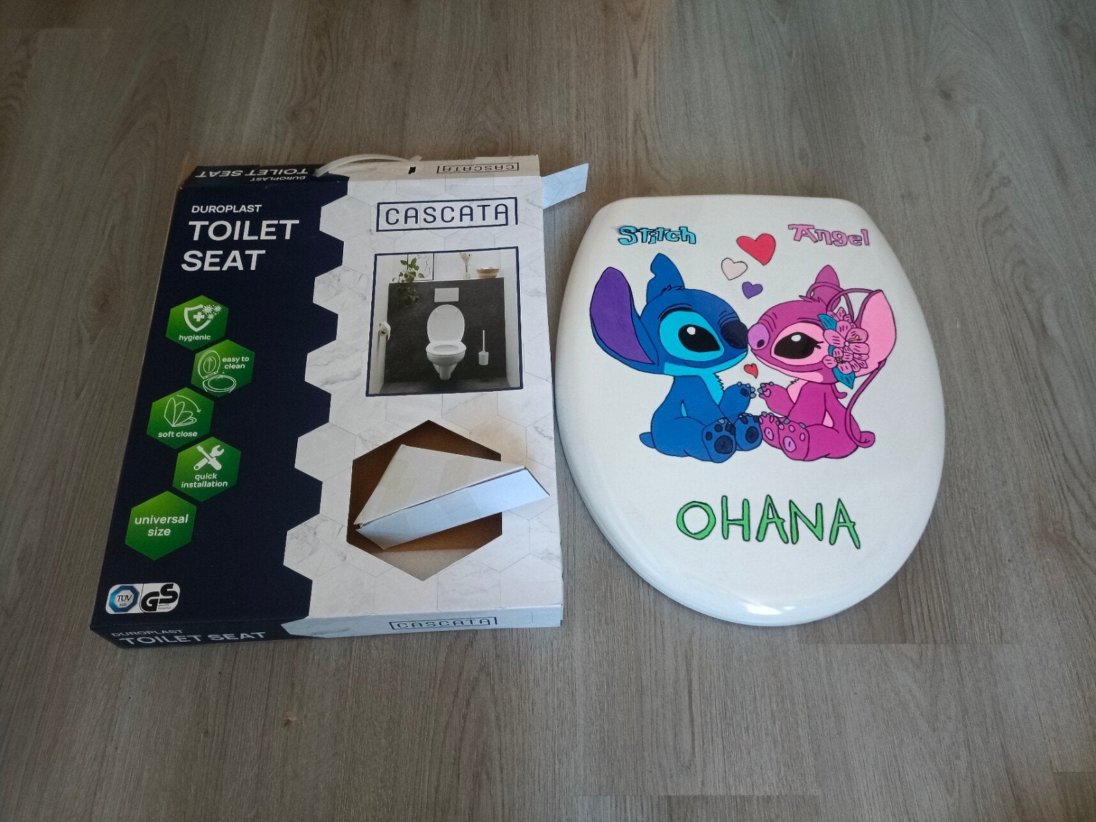 wc bril beschilderd past op elke wc, Ophalen of Verzenden, Nieuw, Toilet
