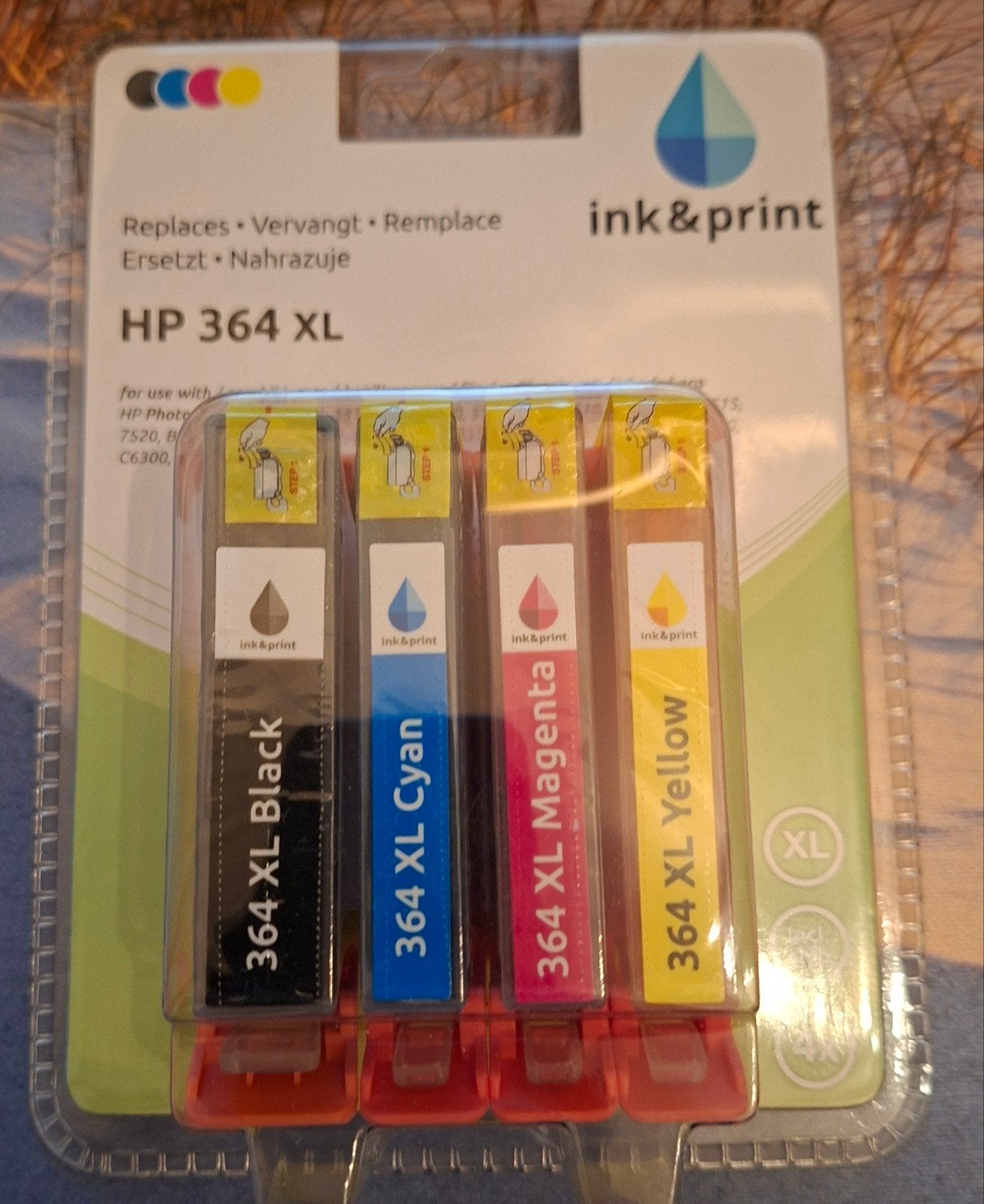 Vervangende cartridge set voor HP 364 XL (4 kleuren), Ophalen of Verzenden, Nieuw, Cartridge, Ink&print
