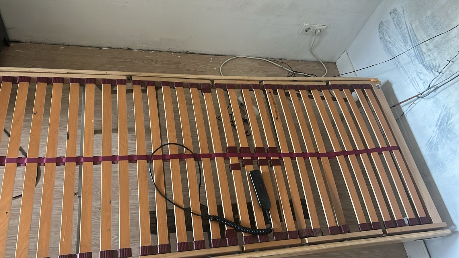 Verstelbare lattenbodem 90x200 cm, Ophalen, 90 cm, 200 cm, Hout