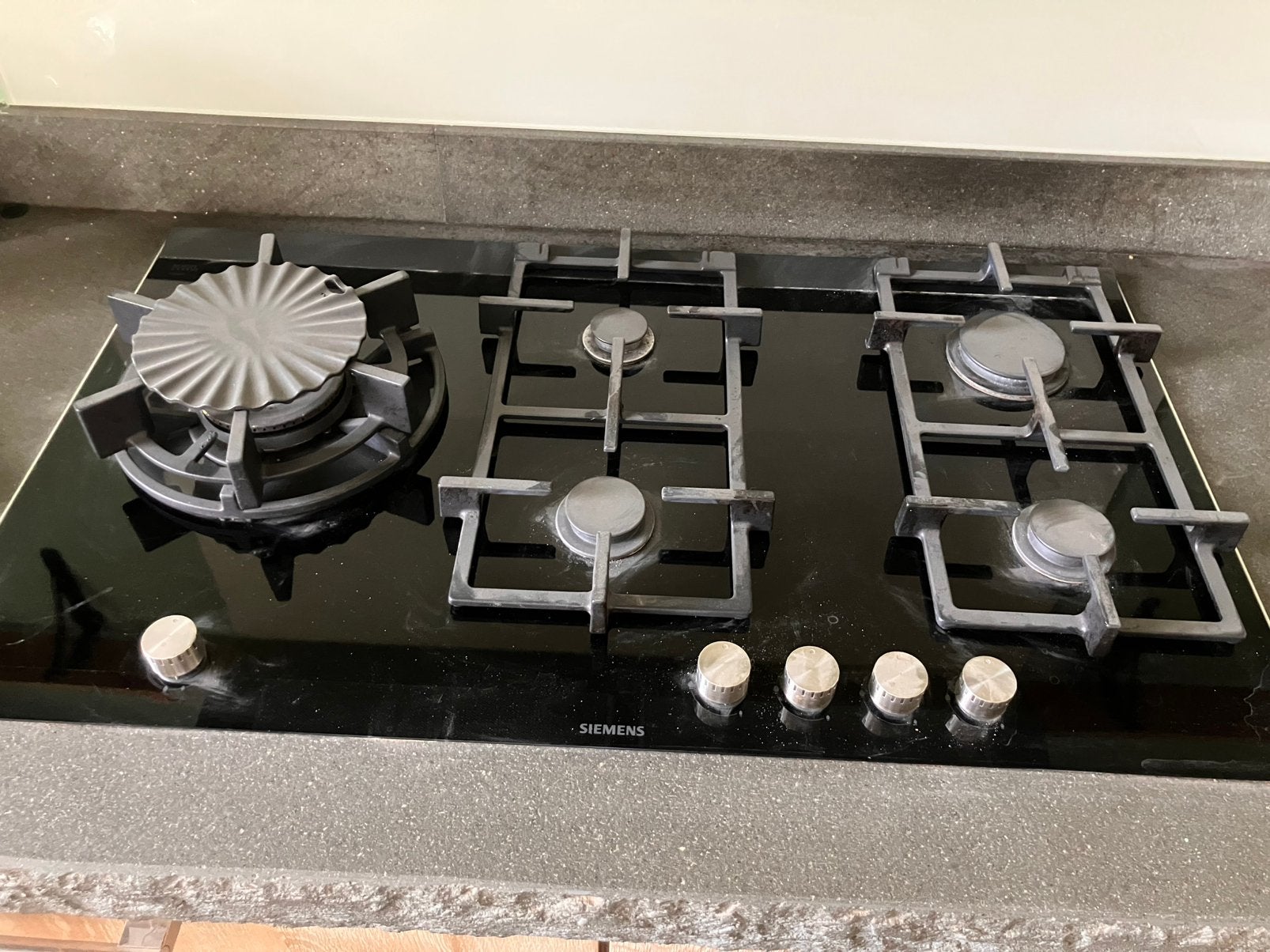 Zo goed als nieuw Siemens kookplaat (gas) 5 pits!, Witgoed en Apparatuur, Kookplaten, Ophalen, 4 kookzones, Zo goed als nieuw