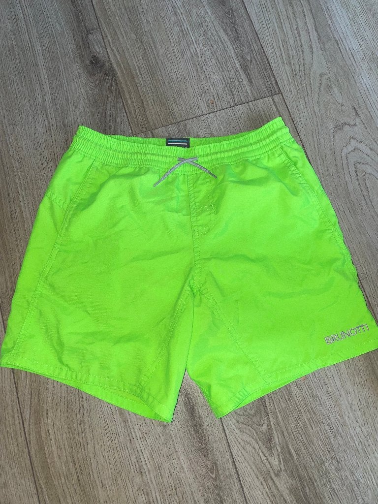 Brunotti 164 zwembroek zwemshort neon groen, Kinderen en Baby's, Kinderkleding | Kinder-zwemkleding, Gebruikt, Verzenden, Maat 164