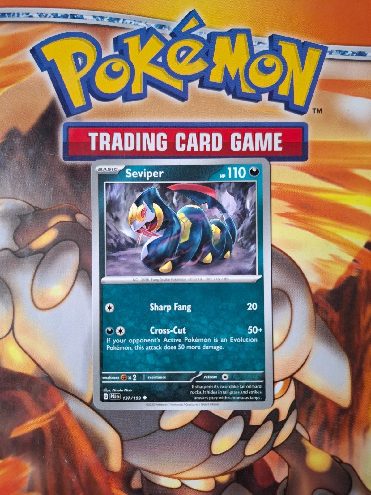 Seviper 137/193 Paldea Evolved pokemon kaart nm, Ophalen of Verzenden, Zo goed als nieuw, Losse kaart