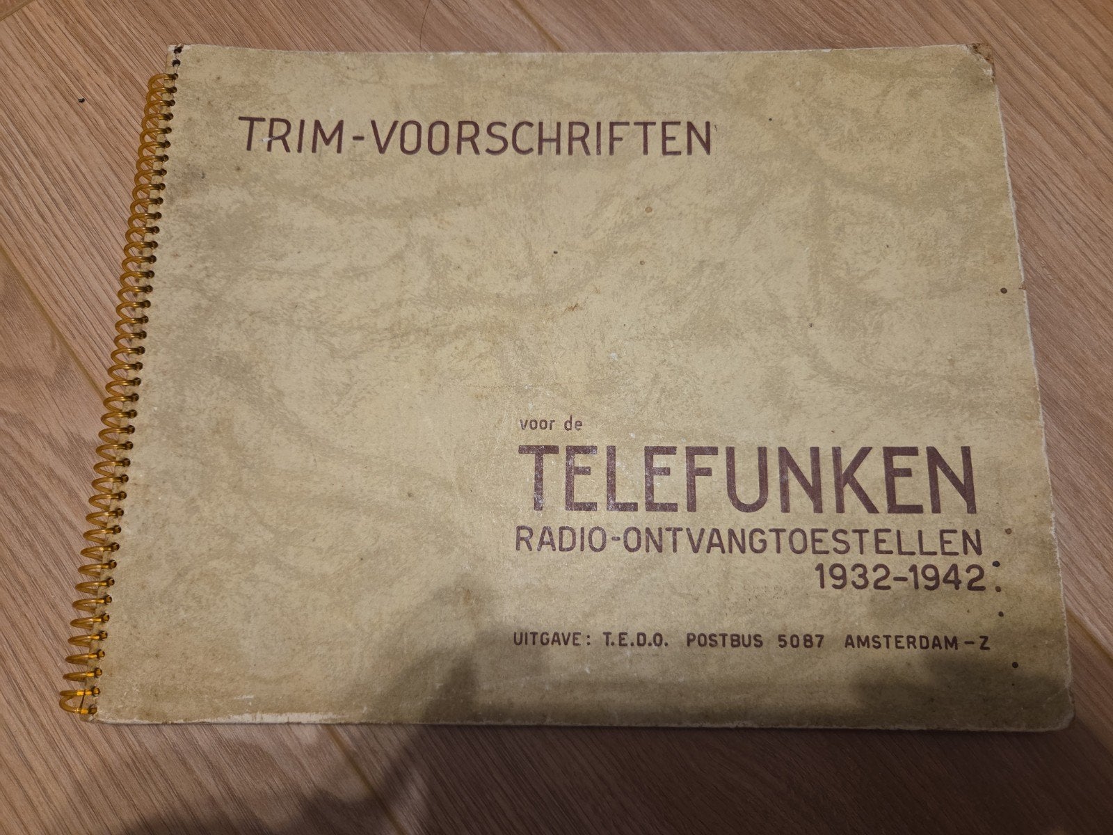 Trim-Voorschrif Telefunken Radio-Ontvangtoestellen 1932-19, Ophalen of Verzenden