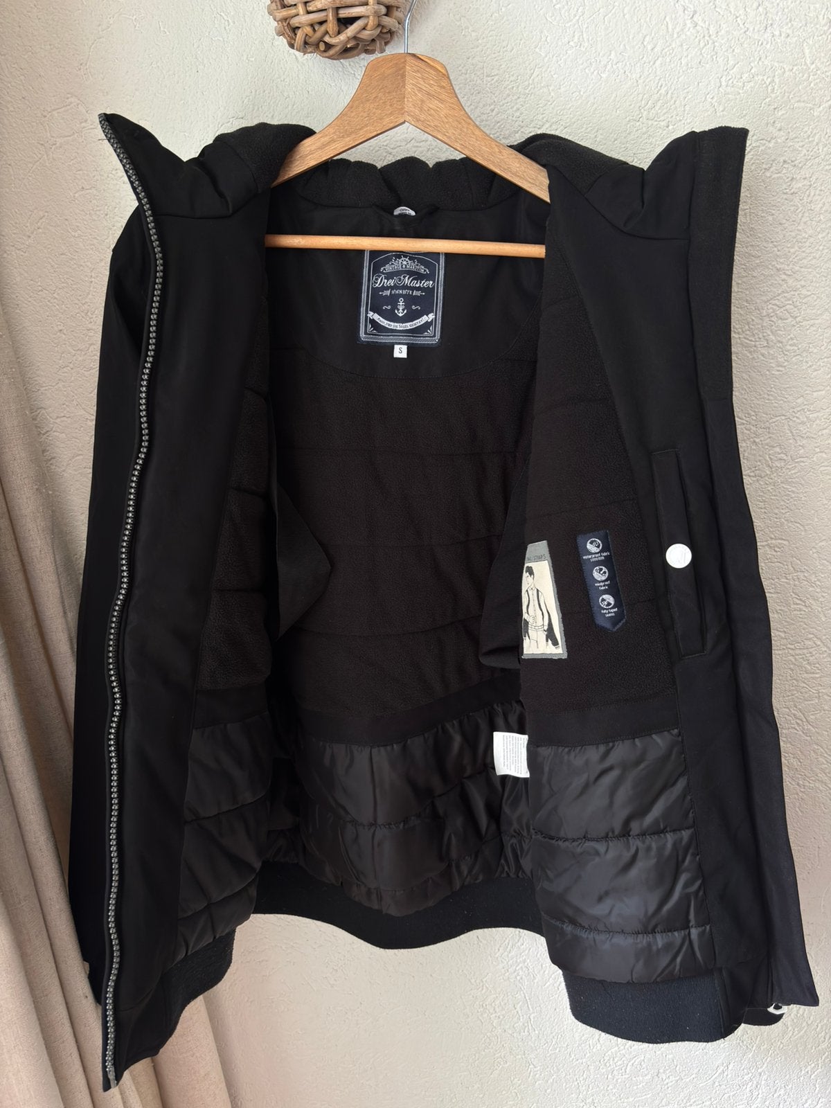 Winterjas, Kleding | Heren, Ophalen of Verzenden, Zo goed als nieuw, Maat 46 (S) of kleiner, Zwart