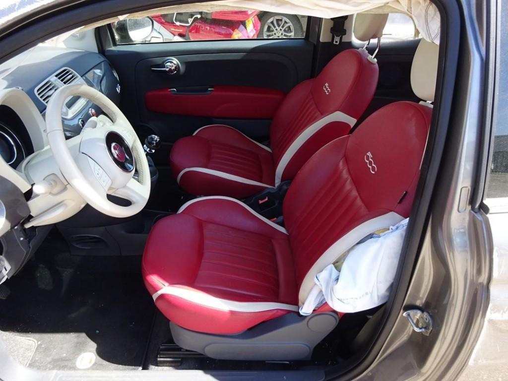 fiat 500 bj2014 rood leder bekleding set, Ophalen of Verzenden