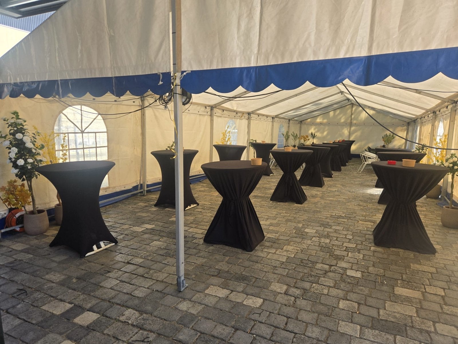 Grote aluhal tent 10x6 meter voor evenementen, Caravans en Kamperen, Ophalen, Gebruikt